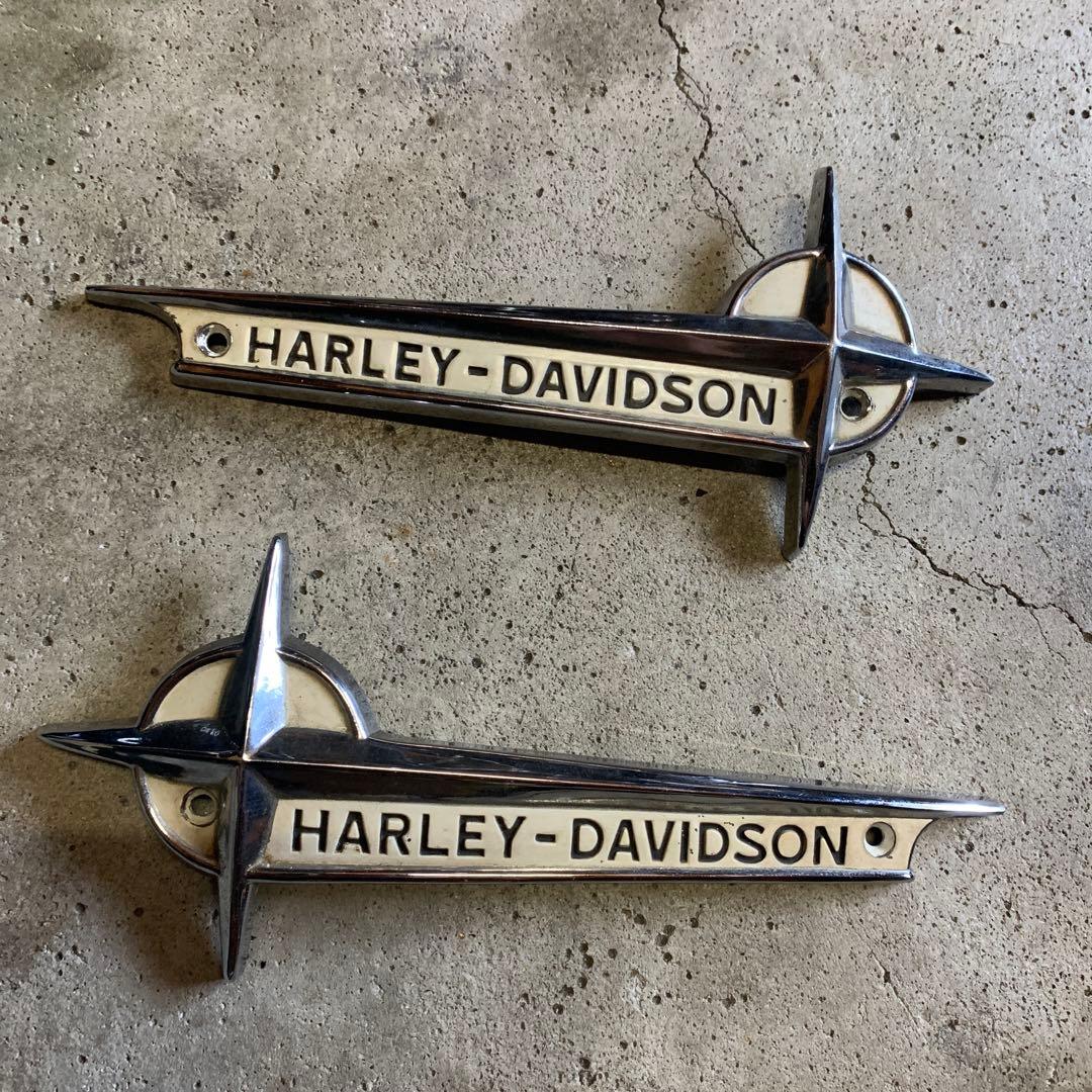 パンヘッド純正オプションハンドシフトタンク　1961〜1962 エンブレム付き