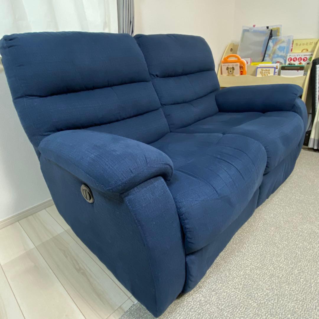 2人用電動布張りリクライニングソファ(ビリーバー3 NV 布) ニトリ
