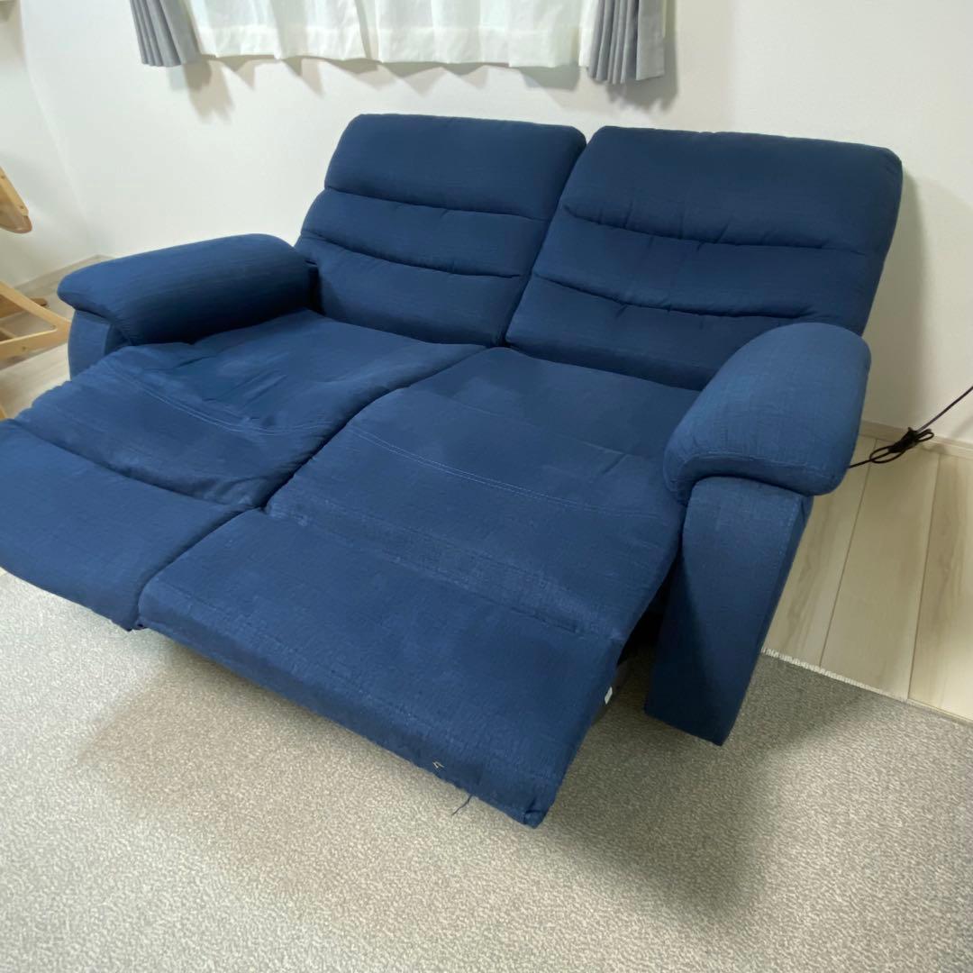 2人用電動布張りリクライニングソファ(ビリーバー3 NV 布) ニトリ