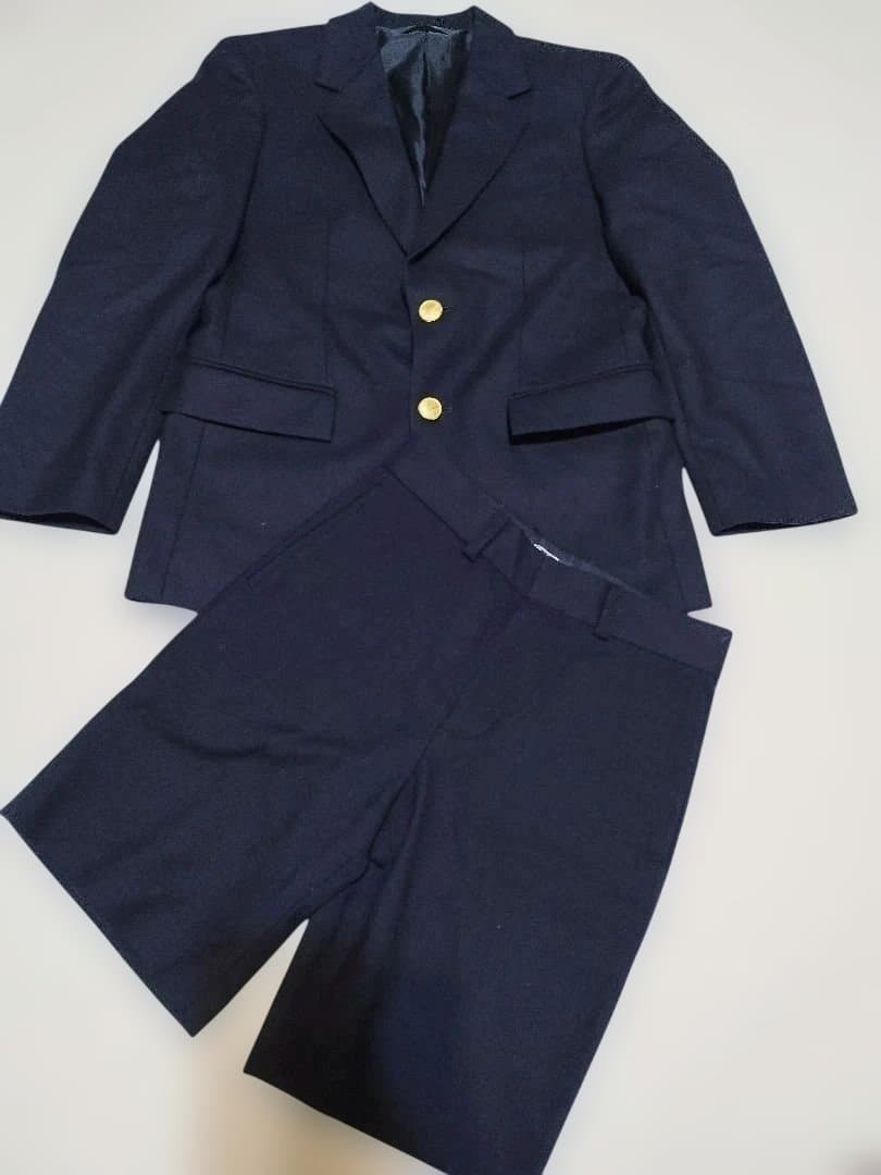未使用 ポロバイラルフローレン スーツセット ブレザー 紺色 金ボタン 140