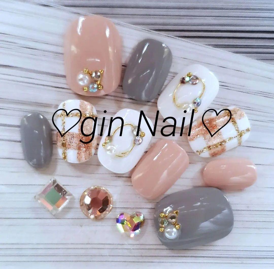 体調不良にて発送までお時間頂戴致します。 ネイルチップ　オーダー　現品