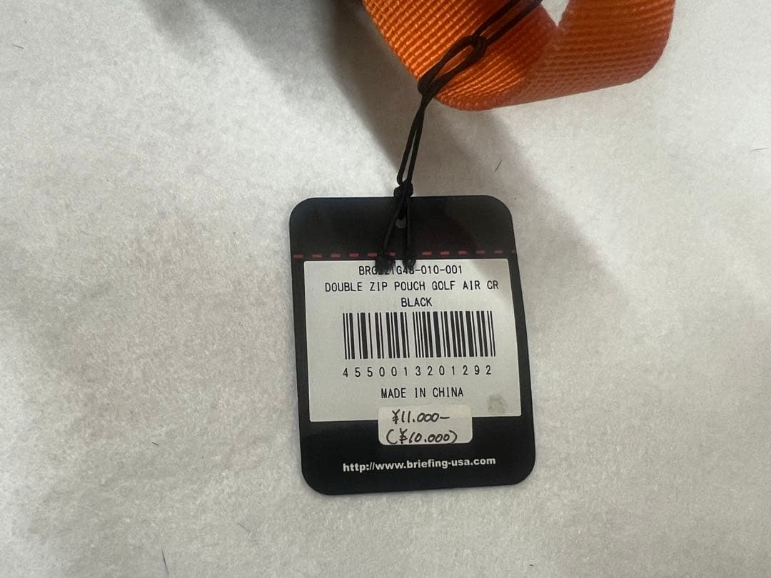 BRIEFING ブリーフィング 中型ポーチ ブラック/オレンジ