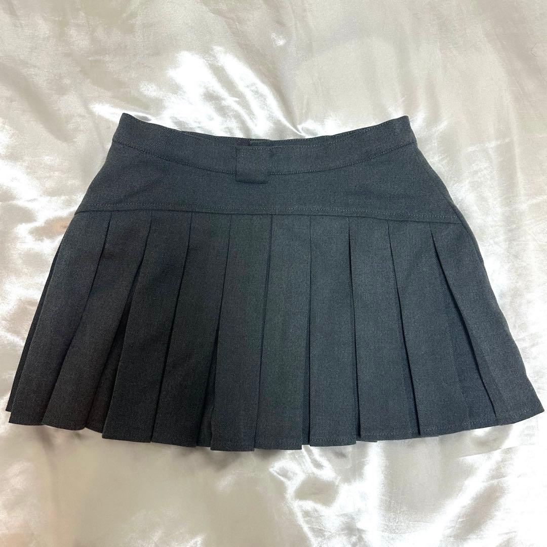 スカート meltthelady back pleats skirt gray S