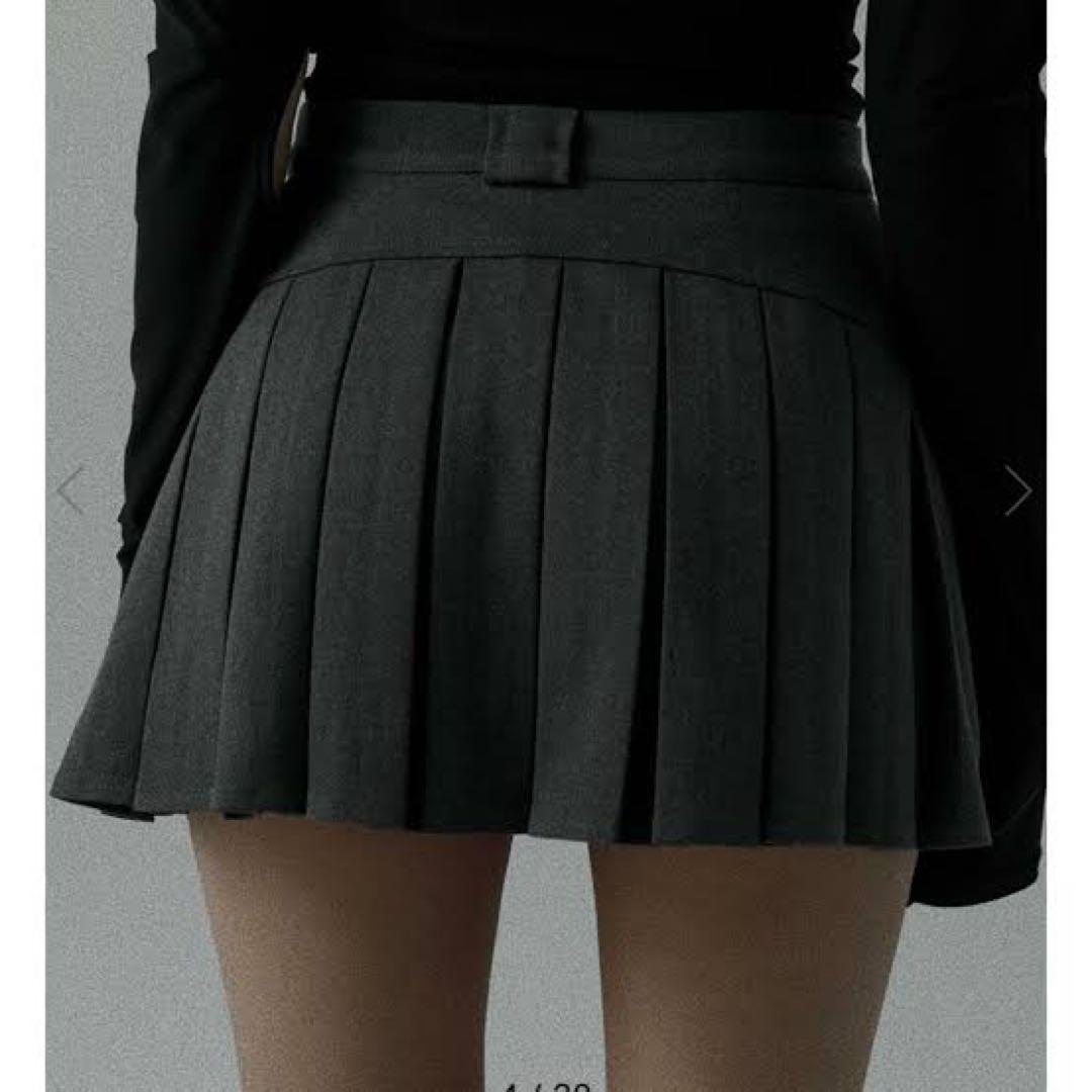 スカート meltthelady back pleats skirt gray S
