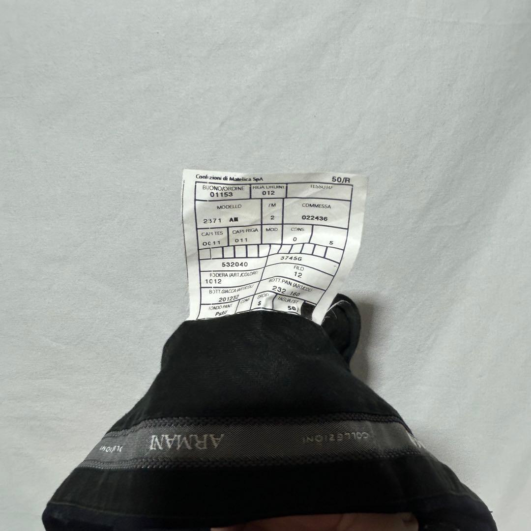 ARMANI COLLEZIONI ダークブルービジネススーツ