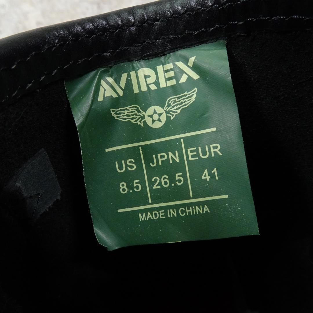 AVIREX HORNET ショートエンジニアブーツ 8.5 ブラック