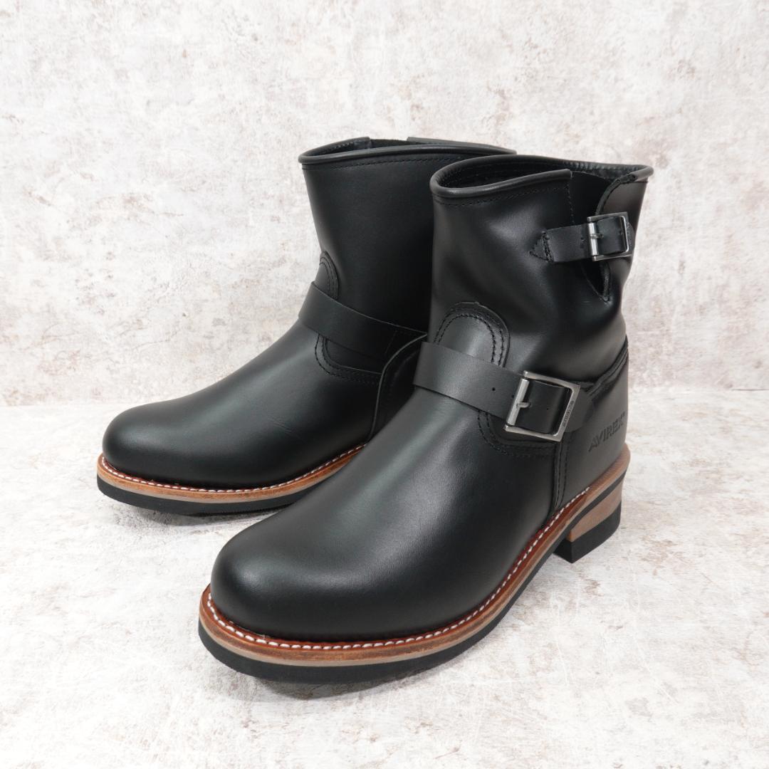 AVIREX HORNET ショートエンジニアブーツ 8.5 ブラック