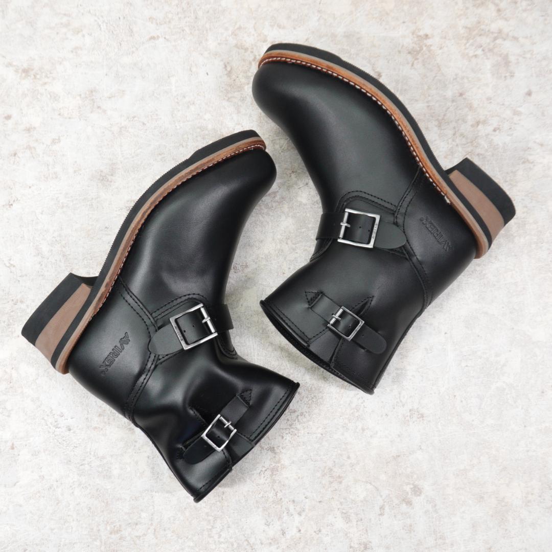 AVIREX HORNET ショートエンジニアブーツ 8.5 ブラック