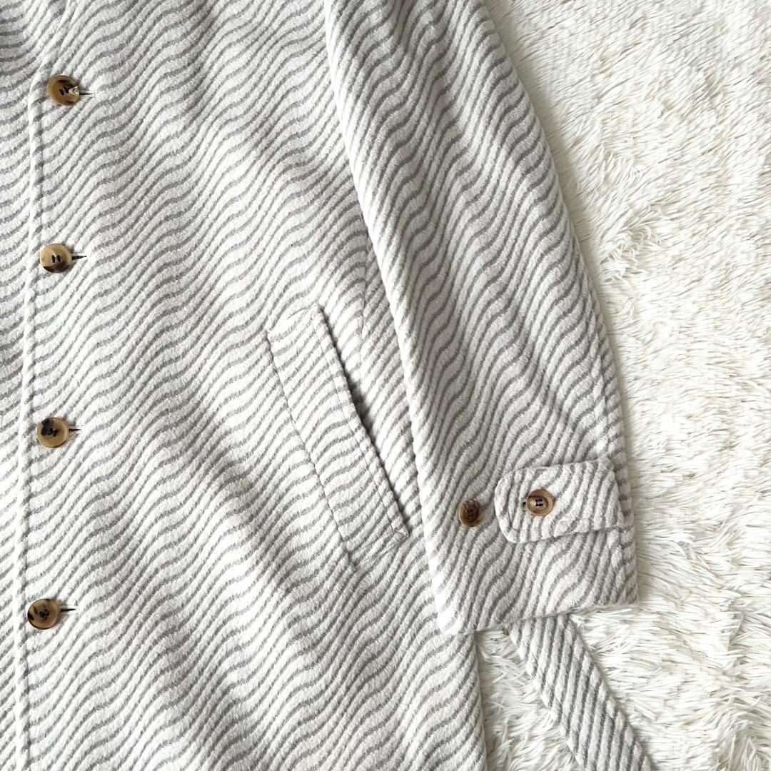 MEN’S TENORAS アンゴラ混 ロングコート L 日本製 ベルト付き