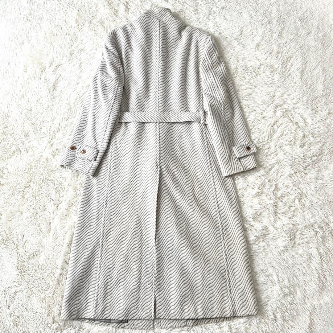 MEN’S TENORAS アンゴラ混 ロングコート L 日本製 ベルト付き