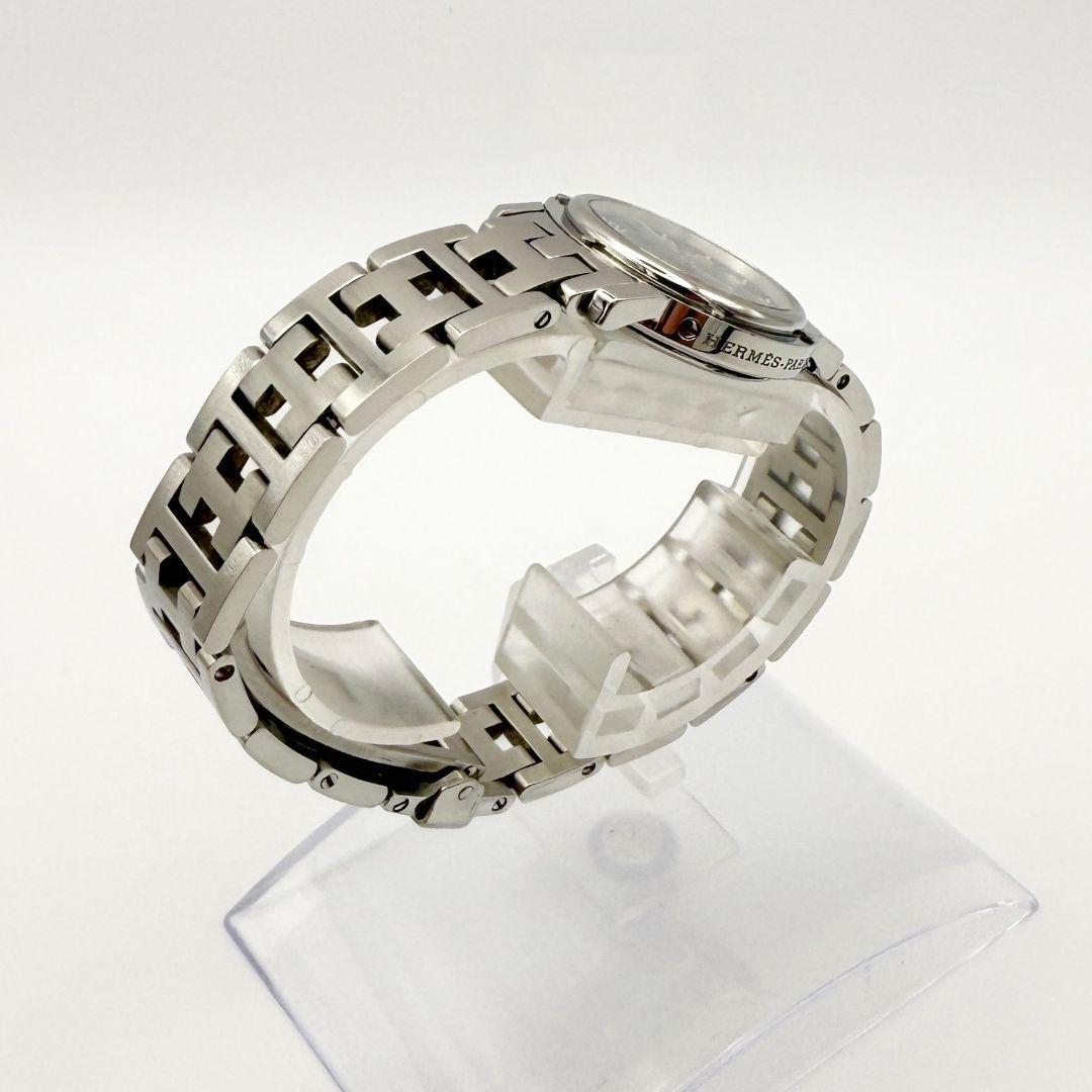 224☆美品☆ HERMES エルメス CL4.210 腕時計 黒