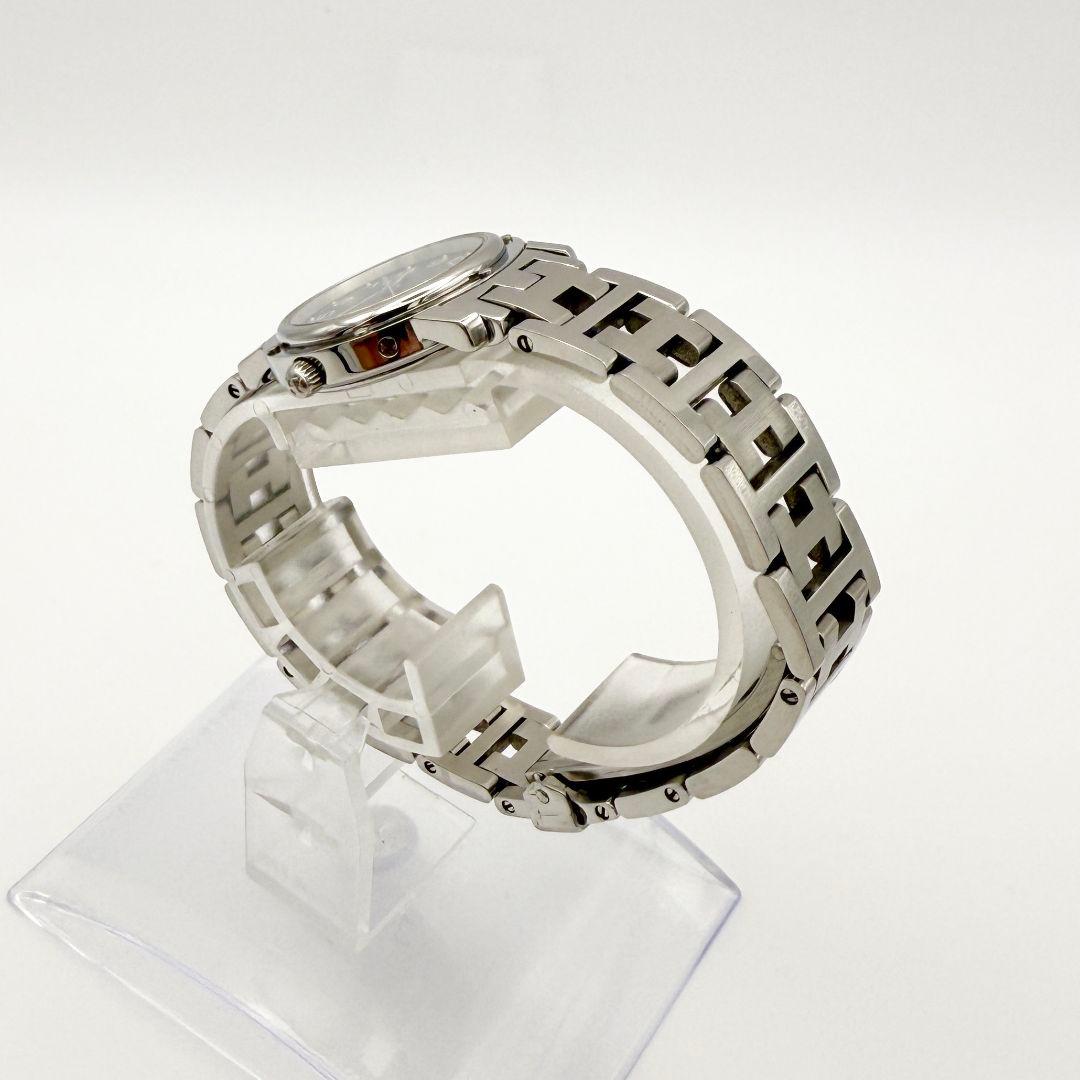 224☆美品☆ HERMES エルメス CL4.210 腕時計 黒