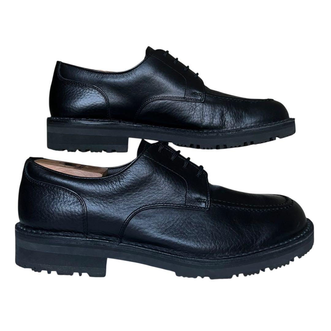 極美品 リーガルウォーカー 24.5 レザー シボ革 Uチップ ゴアテックス 黒