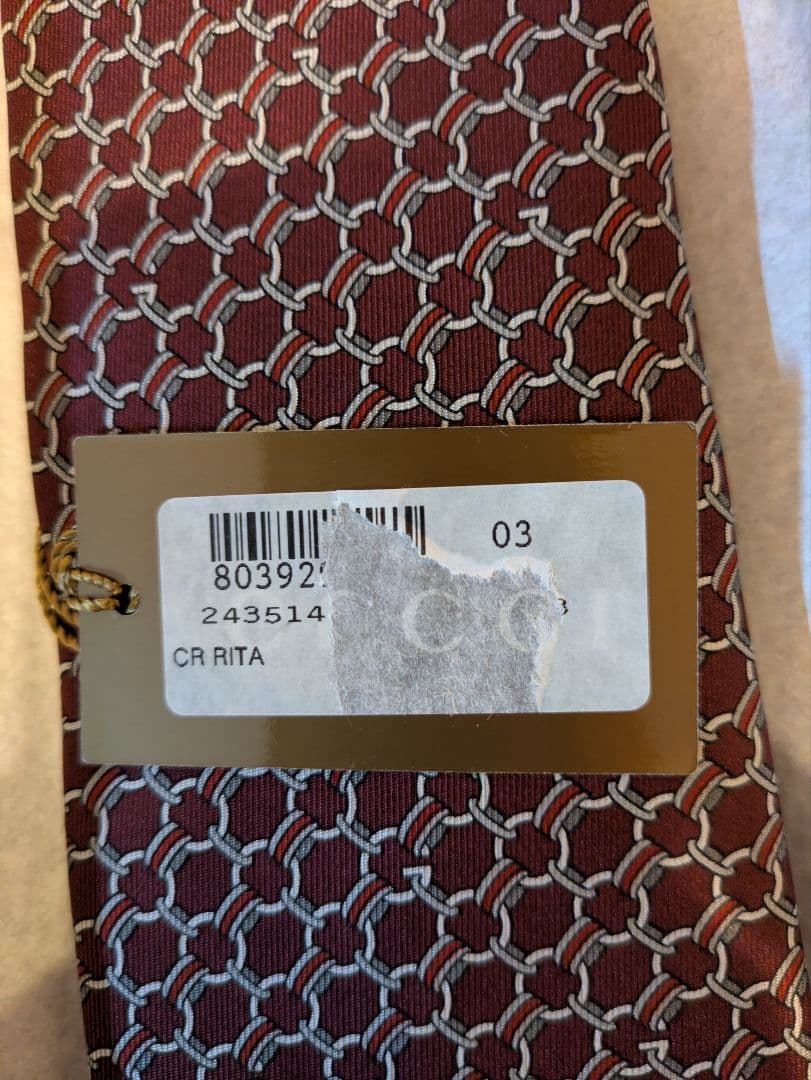 GUCCI バーガンディ ネクタイ【新品未使用タグ付き】