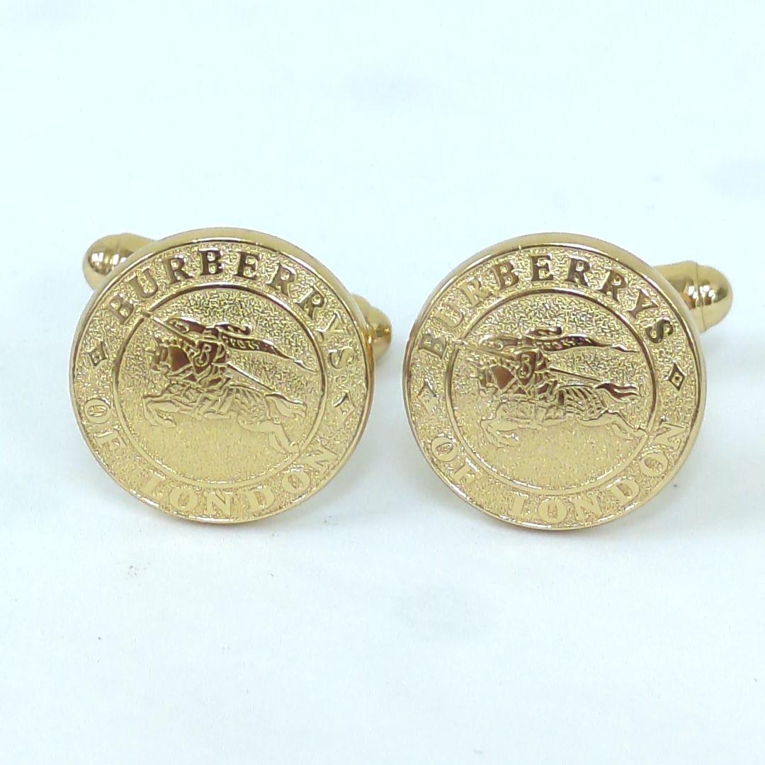 バーバリー 騎士 カフリンクス ゴールドカラー メンズ Burberrys