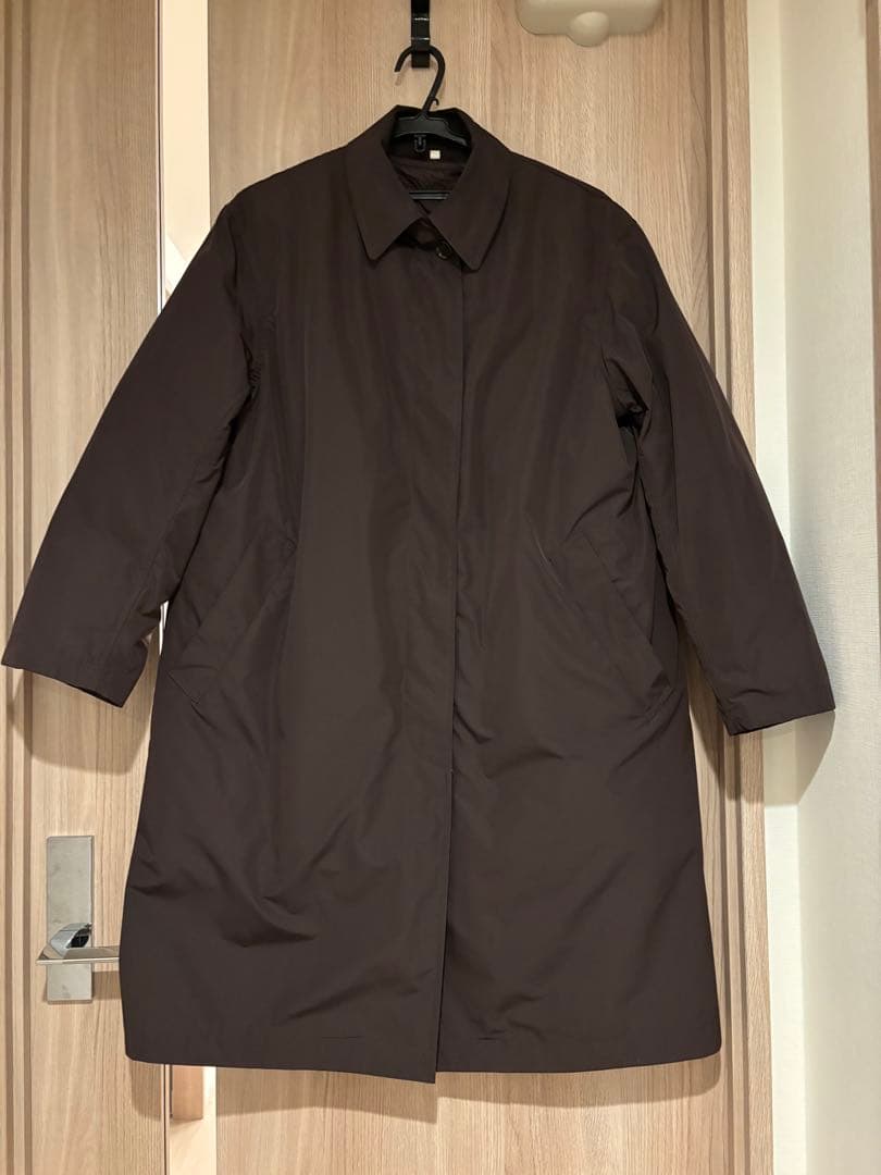 MUJILabo ダウンライナー付き撥水ステンカラーコート婦人S ブラウン