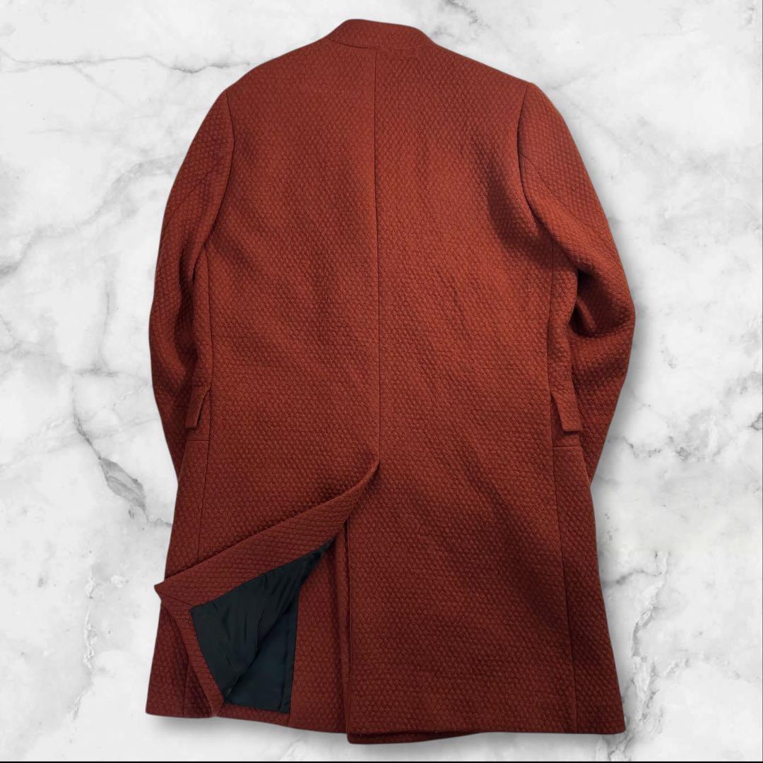 極美品 Paul Smith ダブルプレストチェスターコート サイズM オレンジ