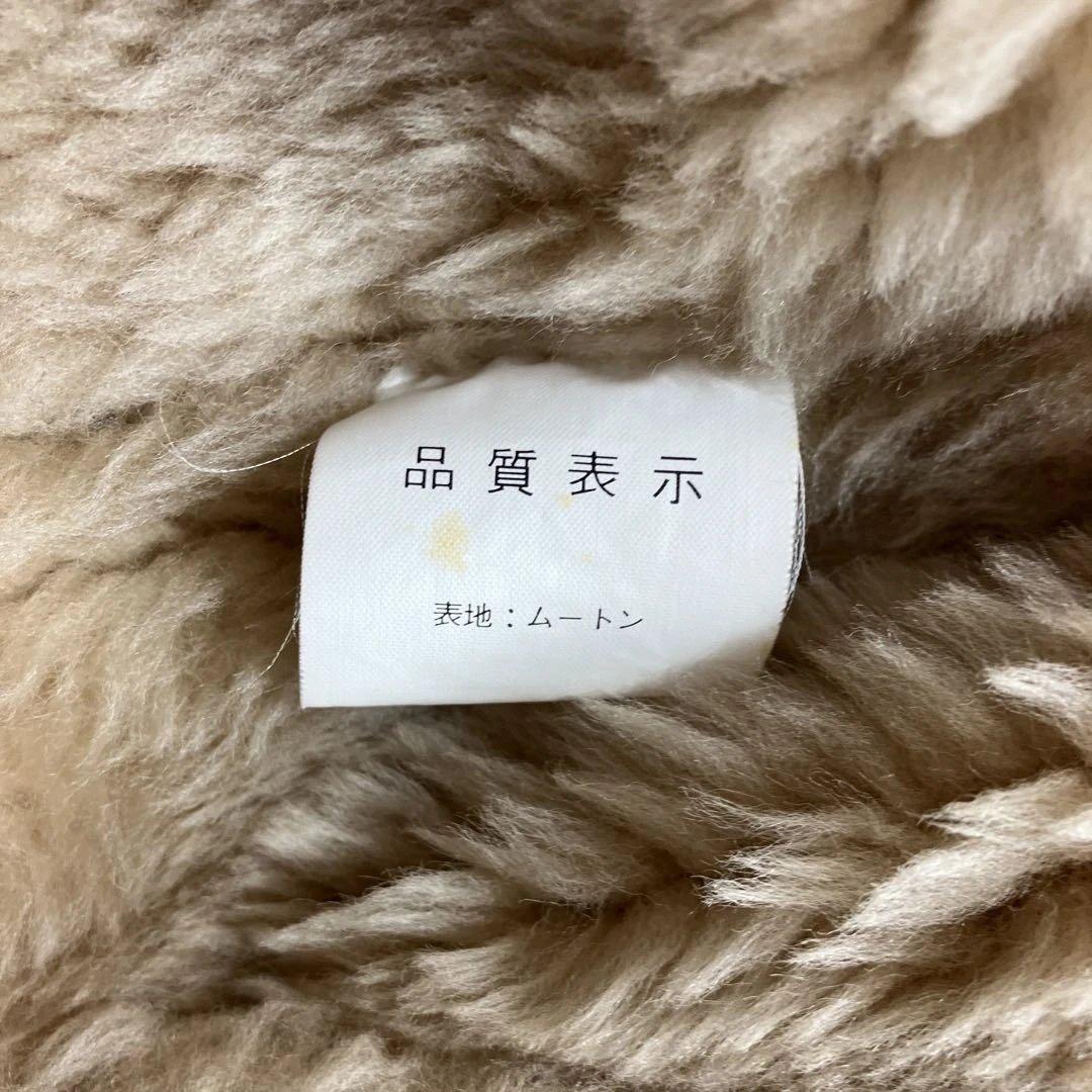 極美品B-3フライトジャケットヴィンテージ ムートンレザー ブラウンLサイズ相当