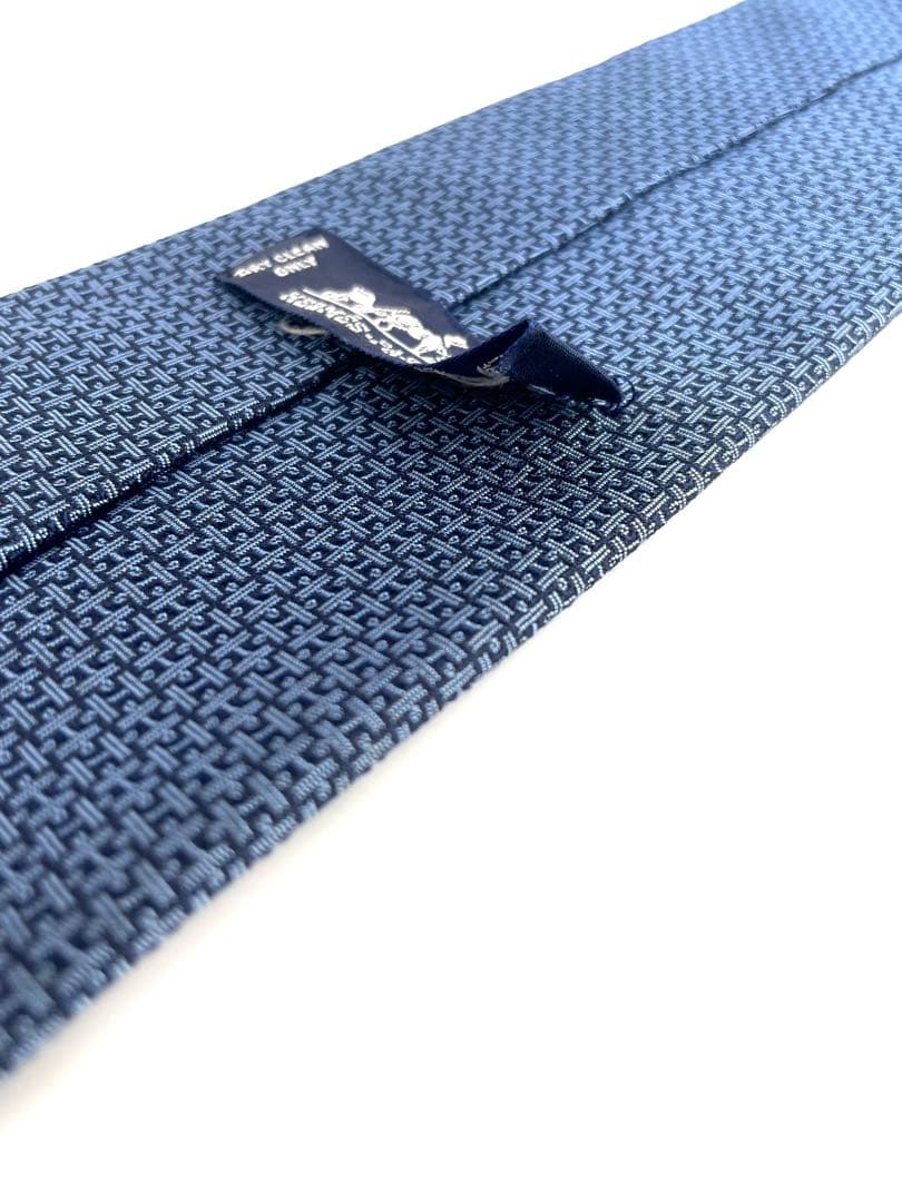 美品 エルメス ネクタイ ハイブランド ピース パズル 高級 シルク レア