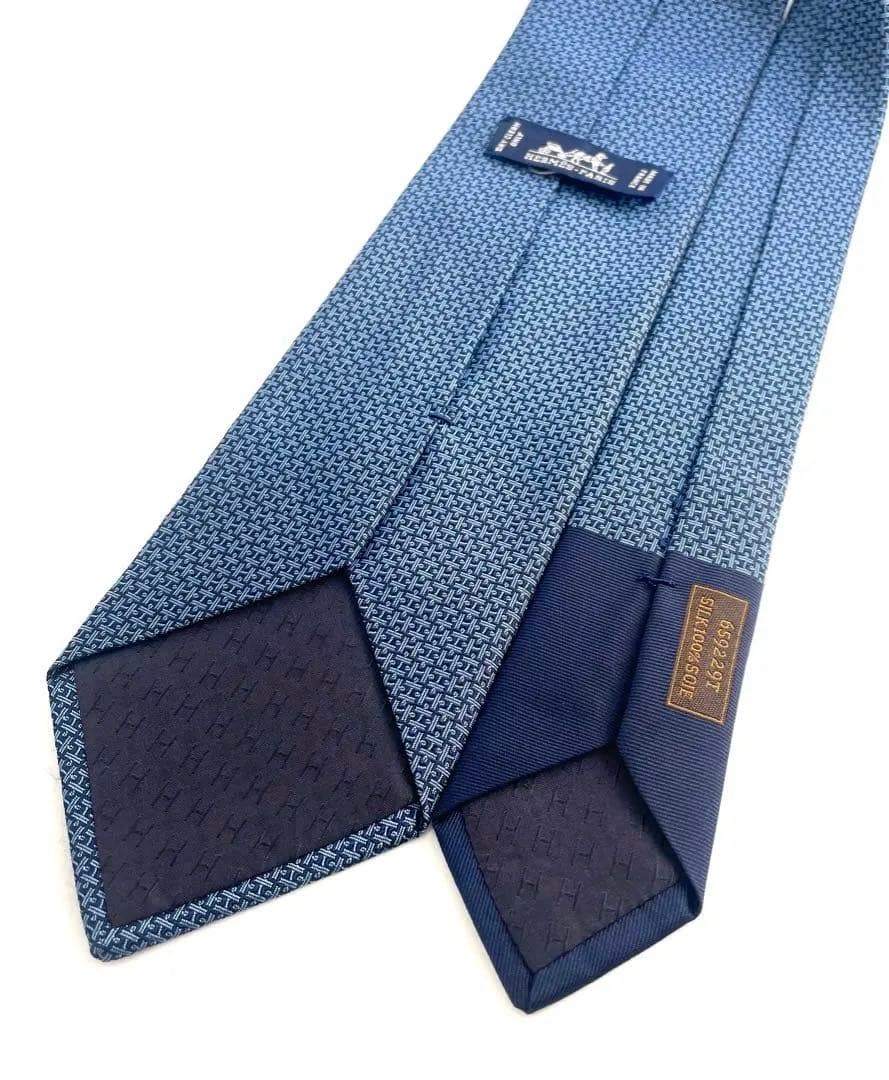 美品 エルメス ネクタイ ハイブランド ピース パズル 高級 シルク レア