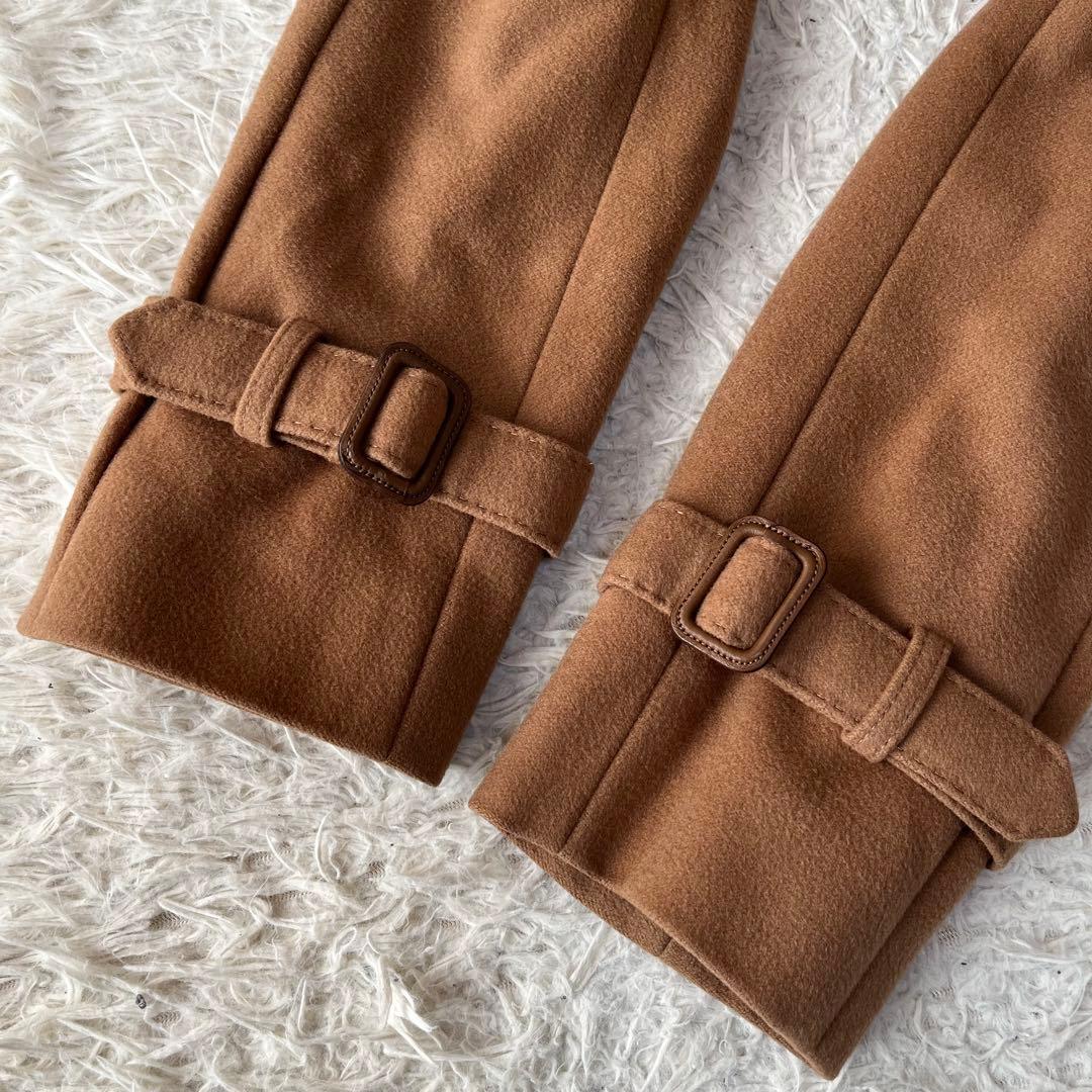 【美品】ポールスチュアート　カシミヤ混　ウール　ロング　ダブルチェスターコート