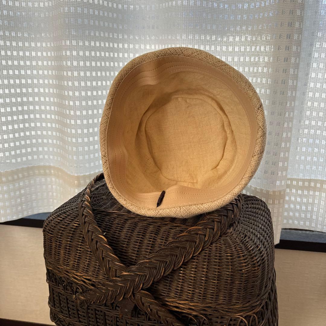 mite リネン オフホワイト 春夏用帽子 Mサイズ