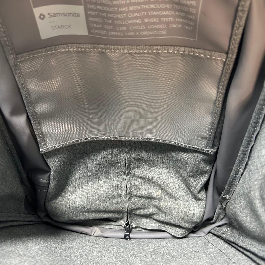 美品⭐︎サムソナイト×スタルク ZAB 拡張式リュック グレー