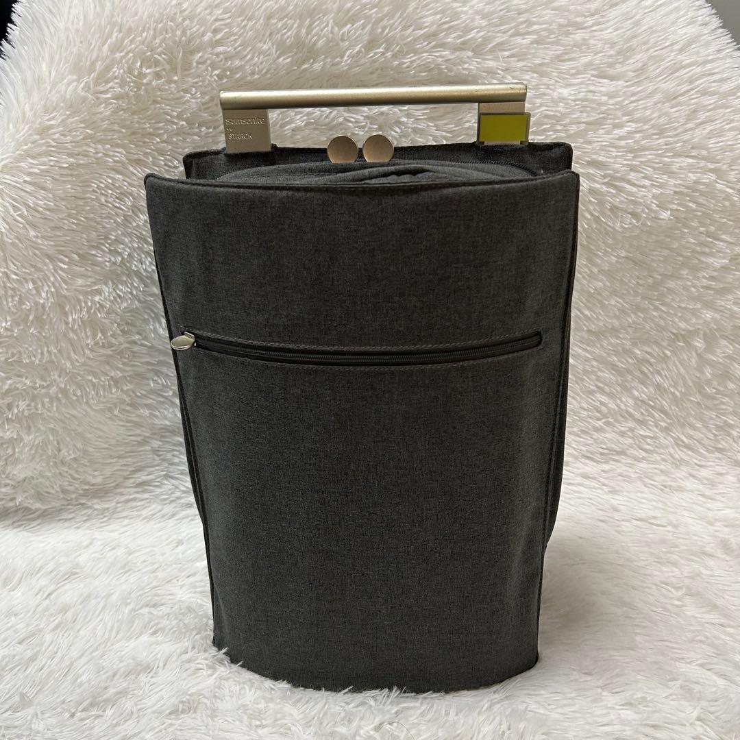 美品⭐︎サムソナイト×スタルク ZAB 拡張式リュック グレー