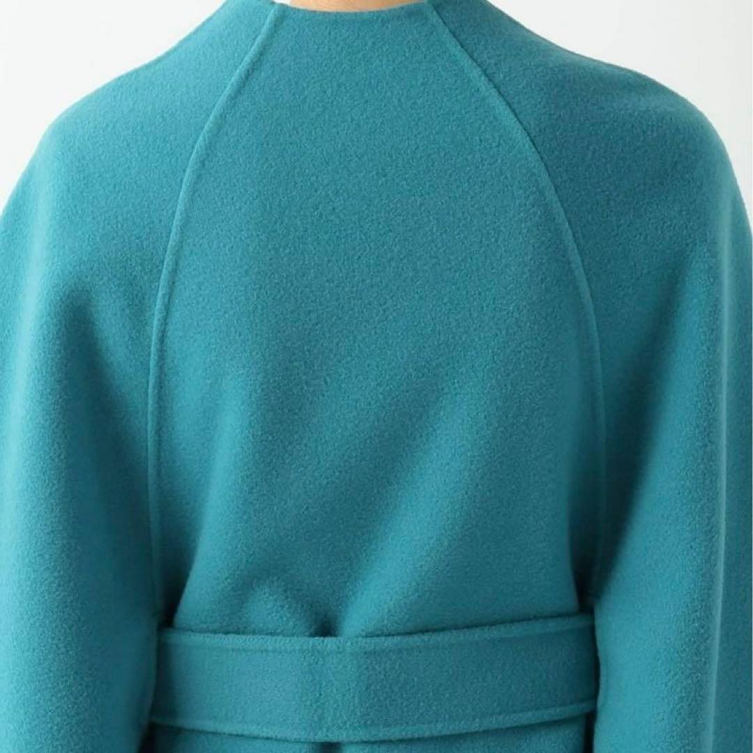 IENA LA BOUCLE ダブルフェイス ボートネック ケープコート