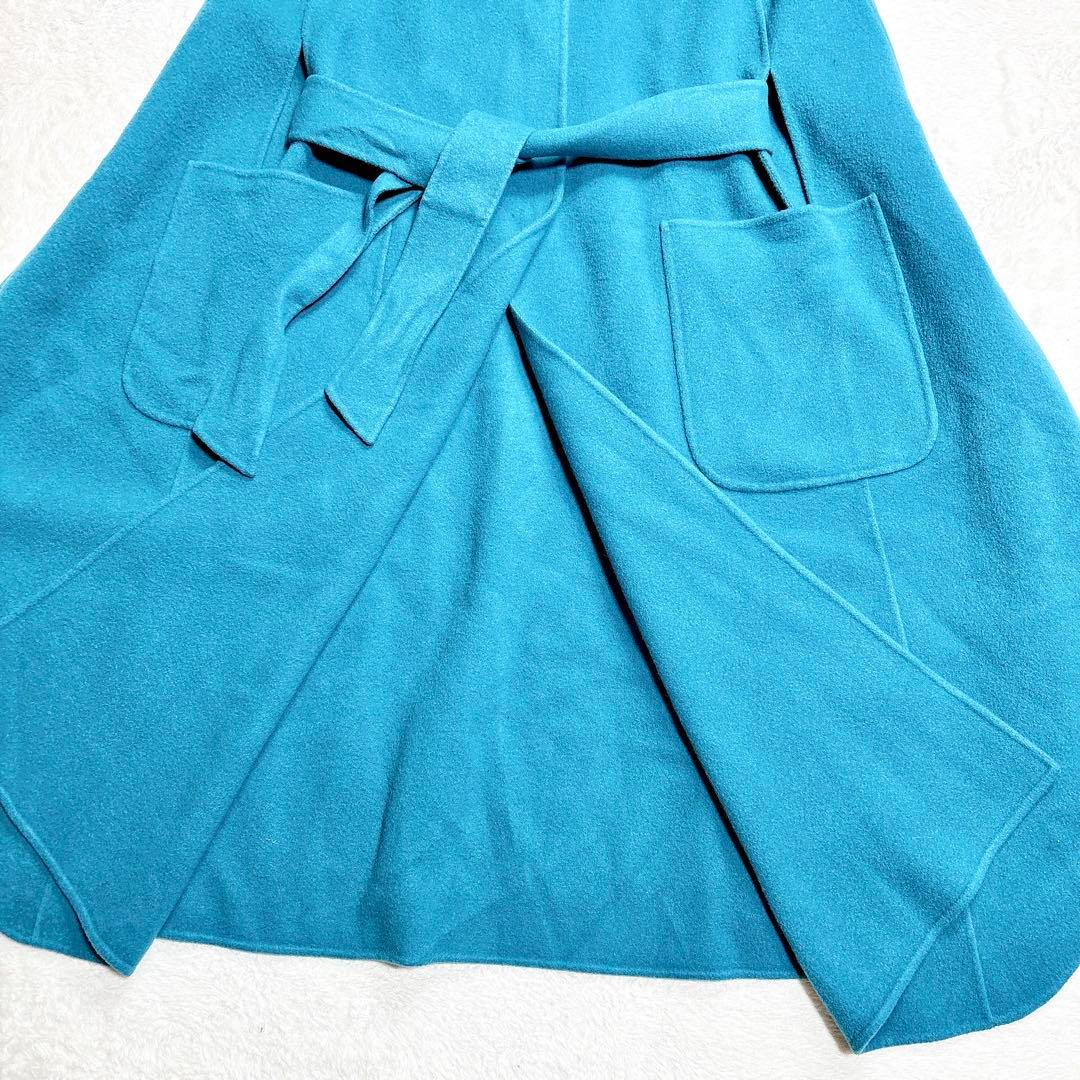 IENA LA BOUCLE ダブルフェイス ボートネック ケープコート