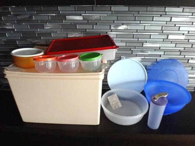 新品★タッパーウェア★9点セット★ラージMMボール/すのこ他★保存容器