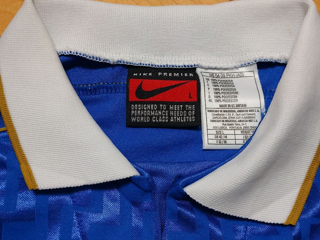 【超激レア/英国製】NIKE ナイキ イタリア代表 95/96Hユニフォーム