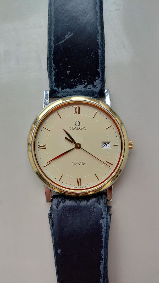 OMEGA De Ville レザーベルト