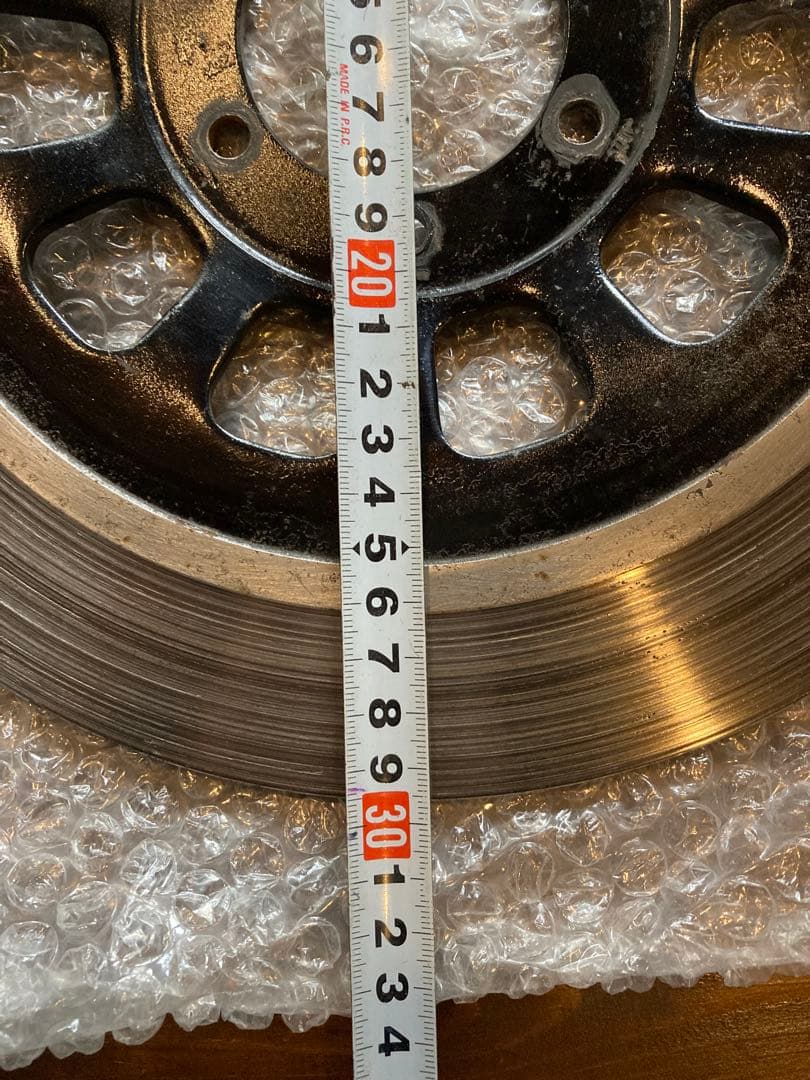 ヤマハ純正　初期型sr400ブレーキディスク 298mm 黒/シルバー