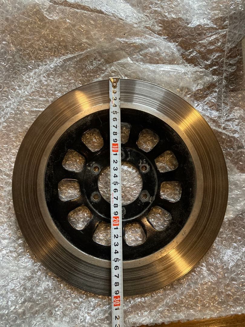 ヤマハ純正　初期型sr400ブレーキディスク 298mm 黒/シルバー