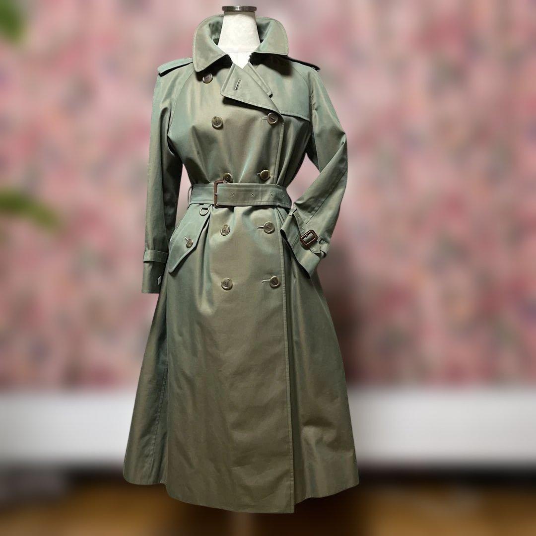 ✴︎極美品✴︎Burberryトレンチコート カーキ玉虫色 ヴィンテージ