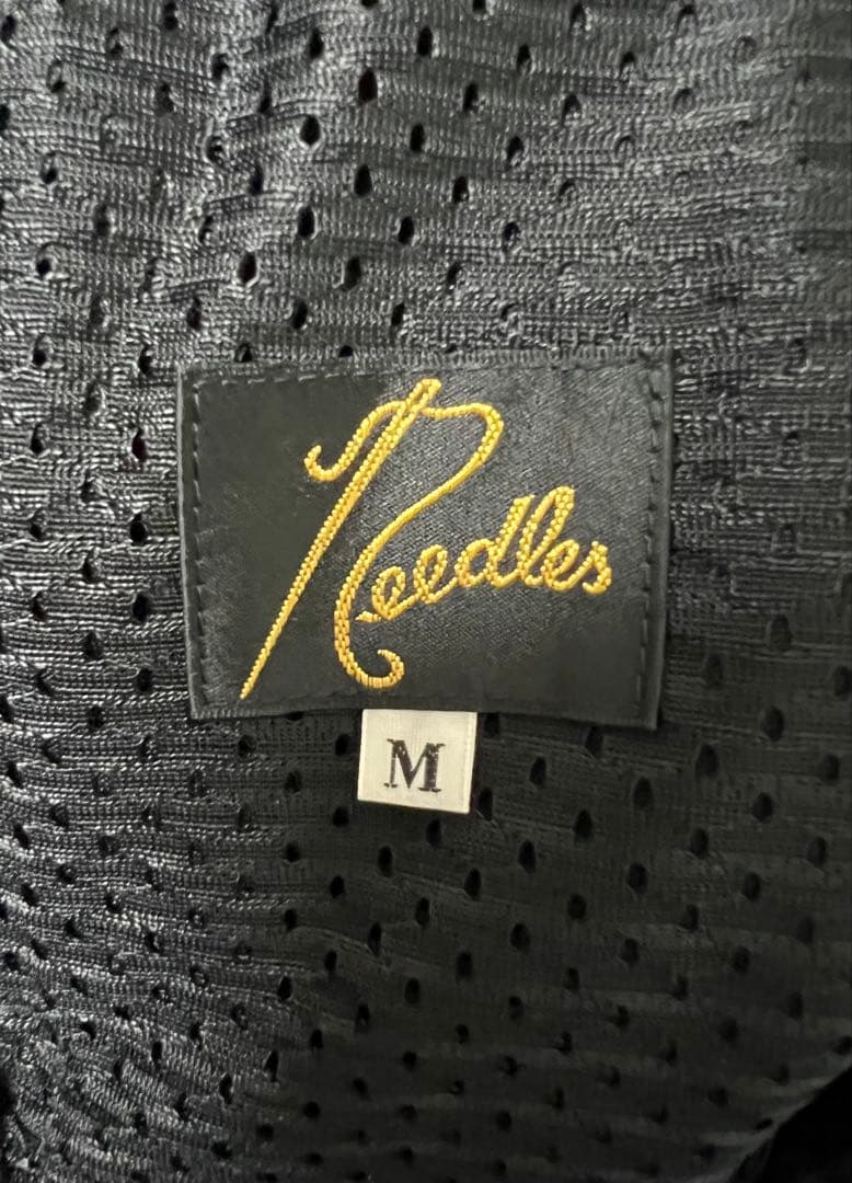 【Needles】J0345 ナロー トラックパンツ ブラック×パープル M