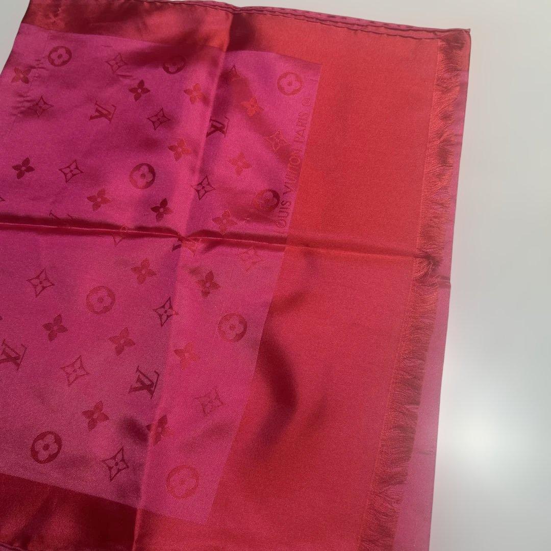 ⭐*️様 Louis Vuitton ピンク シルク ストール