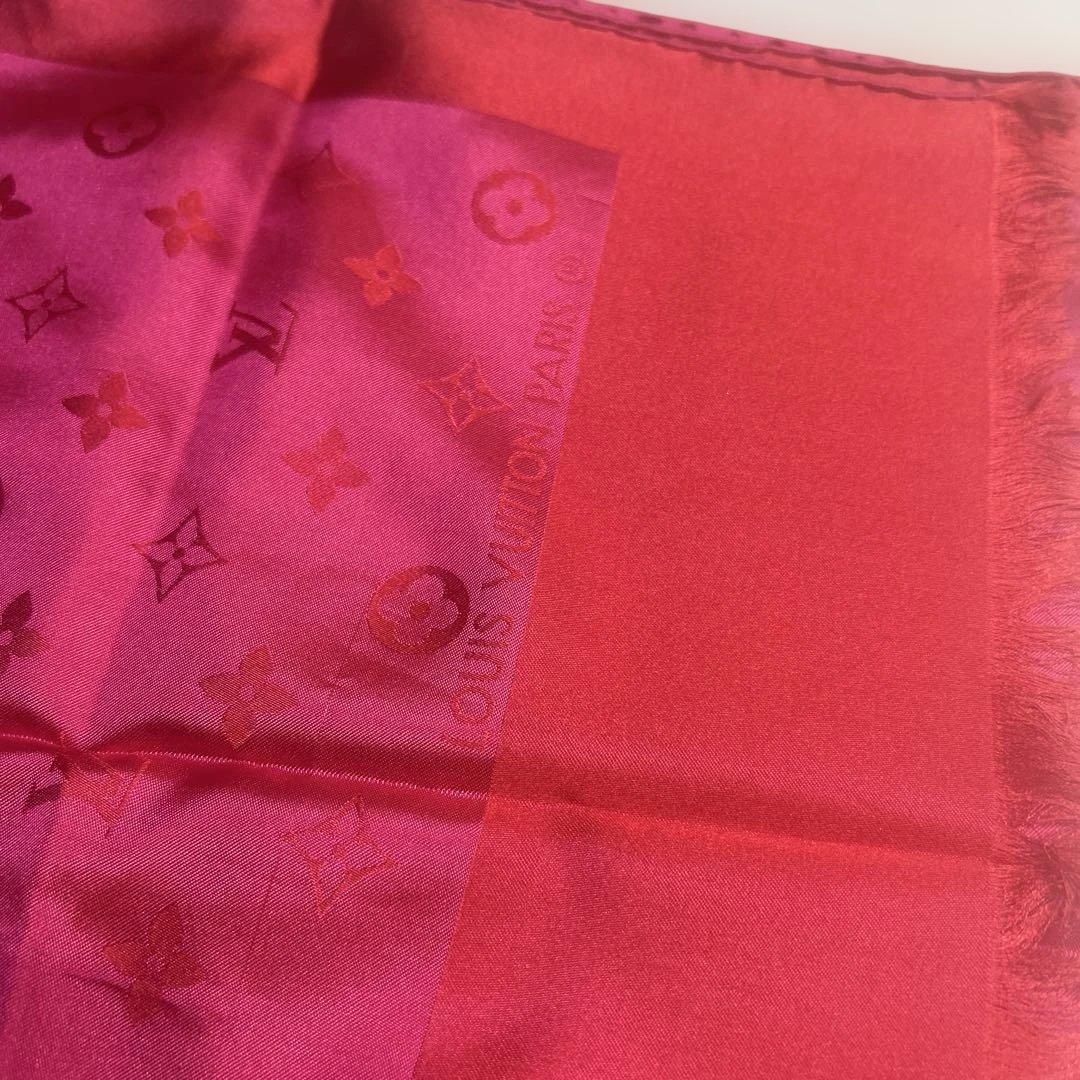 ⭐*️様 Louis Vuitton ピンク シルク ストール