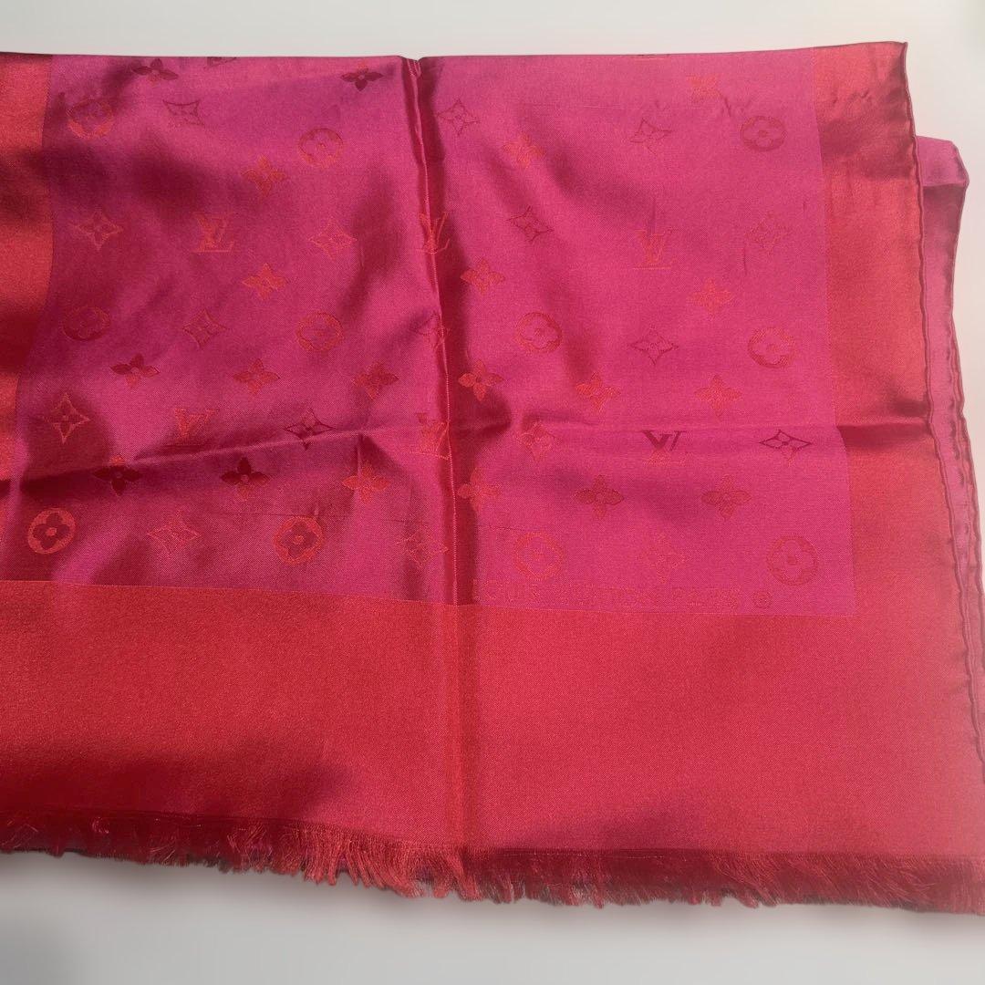 ⭐*️様 Louis Vuitton ピンク シルク ストール