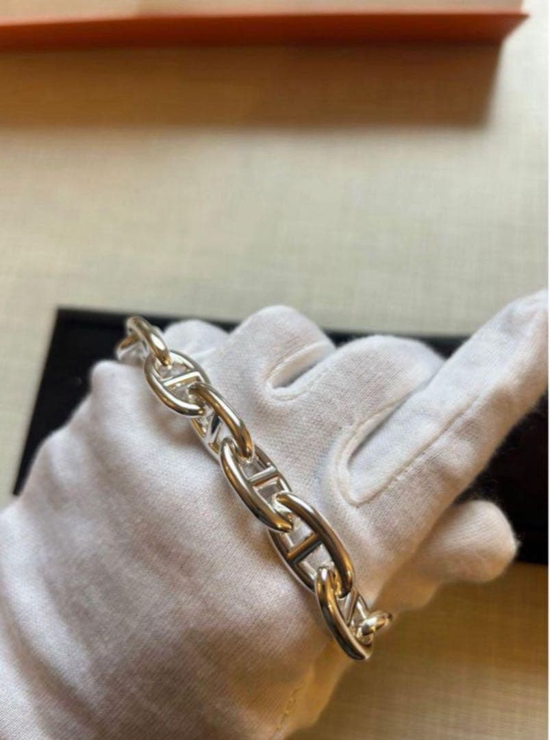 【新品未使用】HERMES エルメス シェーヌダンクル ブレスレット GM13