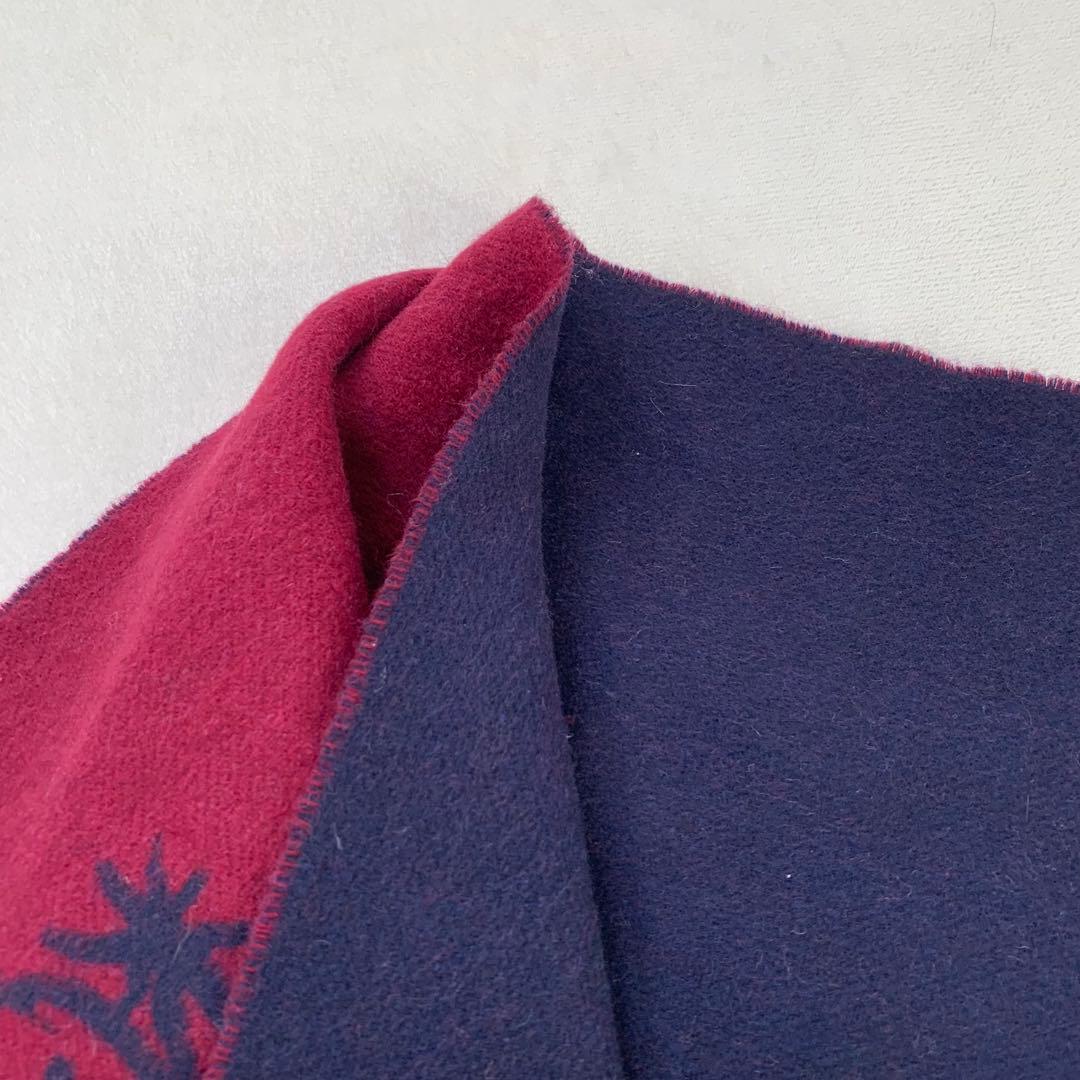 ヴィヴィアン　ウエストウッド　リバーシブル　マフラー　オーブ　ネイビー　ボルドー