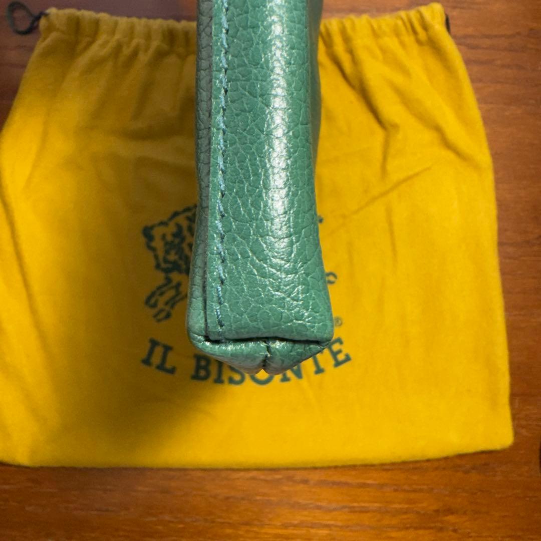 美品！ILBISONTE イルビゾンテ グリーン クロスボディバッグ