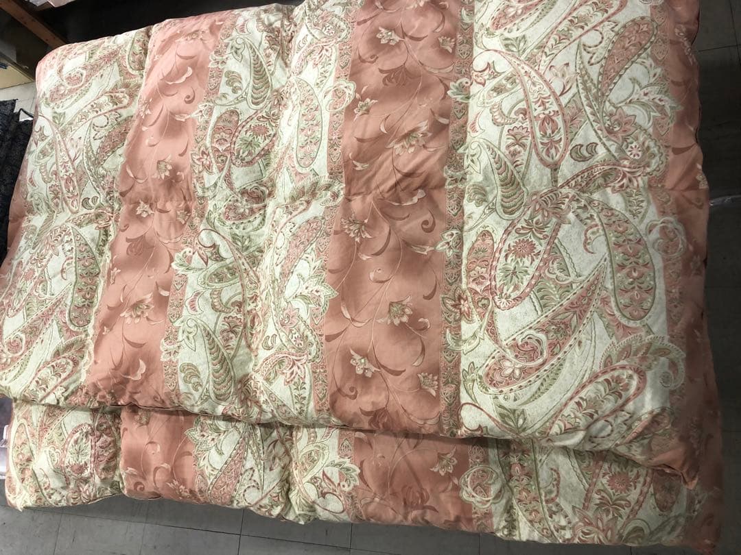 美品　羽毛掛け布団　シングル