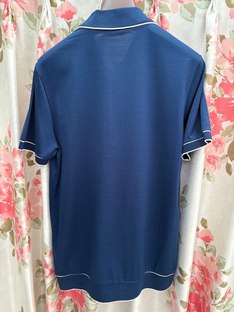 ロロピアーナ　ポロシャツ　ネイビー　サイズxs