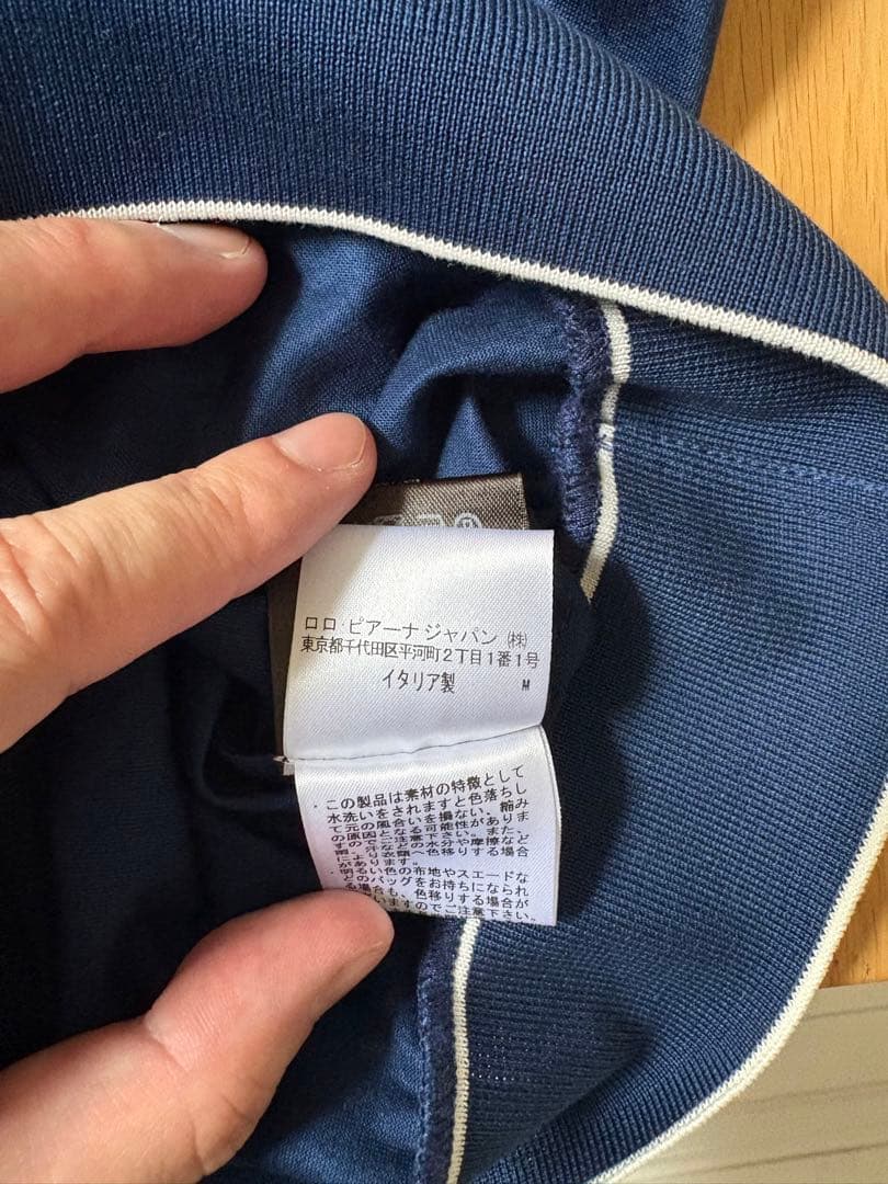 ロロピアーナ　ポロシャツ　ネイビー　サイズxs