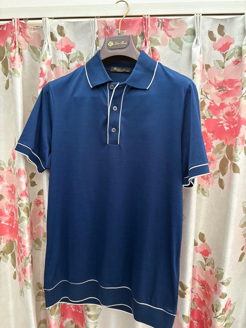 ロロピアーナ　ポロシャツ　ネイビー　サイズxs