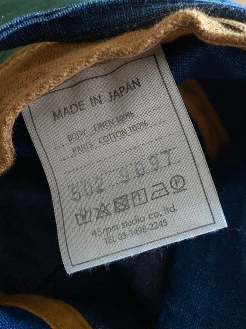 45R リネンの帽子