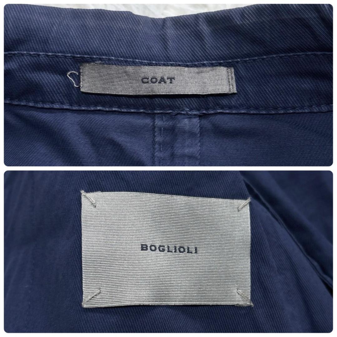 BOGLIOLI COAT ネイビーブルー ダブルブレストジャケット　42