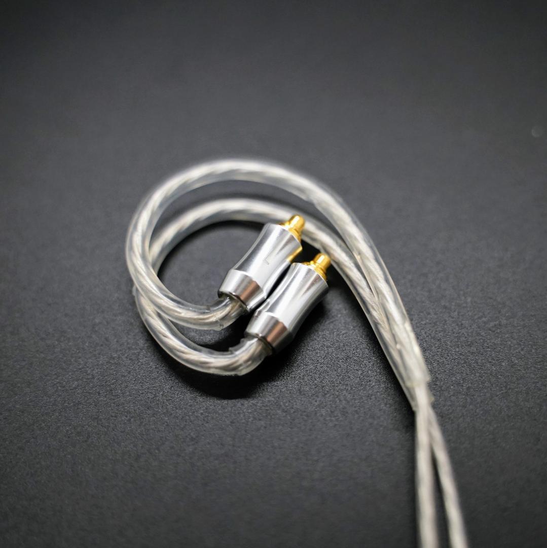 特別価格 超冷凍製単結晶銅銀メッキ最高スペックケーブルIE900用/4.4mm